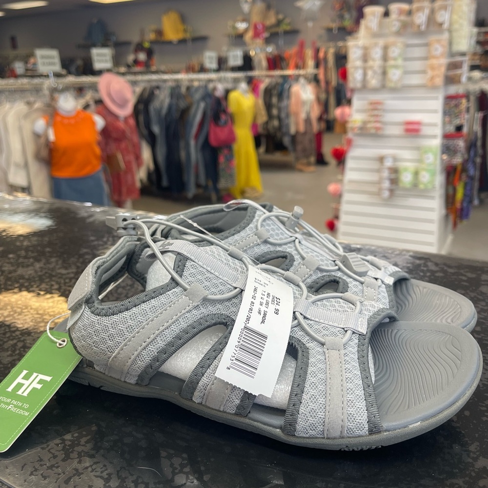 Women's Gray Sandals